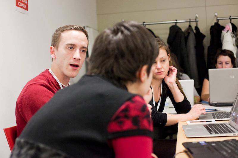 Me coaching Rails Girls